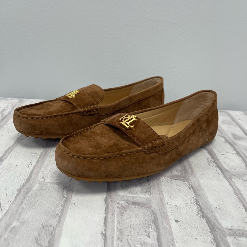 Lauren Ralph Lauren Women's Barnsbury Suede Loafer in Brown, Size 11 - NWT - Picture 2 of 7